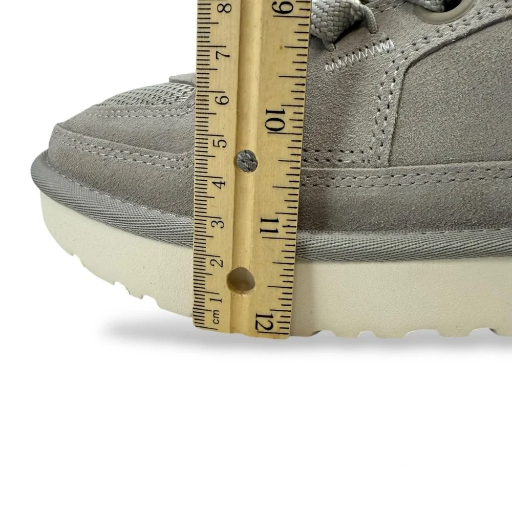 UGG Lo Lowmel Platform Sneakers Gray Suede Size 7 Y2K Preppy 90s Academia